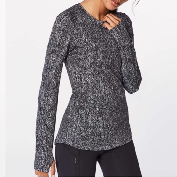 Lululemon Extra Mile Long Sleeve Running Shirt
Suited Jacquard Black White Sz 6 - Picture 6 of 13